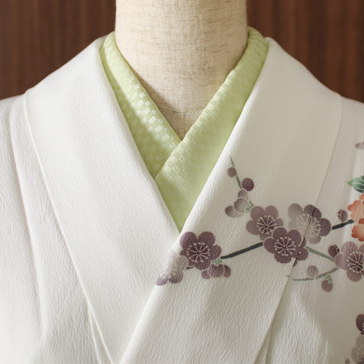 [ 洗える 訪問着 ] 東レ 袷 着物 日本製 仕立て上がり 四季草花文様 (白色×薄茶) ホワイト 白系 本加賀友禅調 花柄 フリ－サイズ 入学式 卒業式 結婚式 結納 謝恩会 同窓会 七五三 成人式 服装 母親 春 秋 冬 おしゃれ パーティー 和装 留袖 準礼装 フォーマル きもの ym412