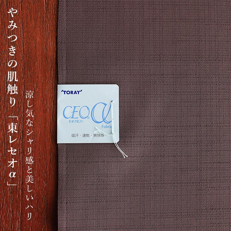 ＼WeekendSale開催中!／東レセオα[洗える着物] 色無地／色紋付 [清風] 鼠茶色 日本製 反物 単衣 夏着物 ブラウン チャコール 抜き紋 涼しい きもの 洗濯 5月 6月 7月 8月 9月 カジュアル セミフォーマル 略礼装 慶弔 和装 女性 レディース 婦人 セオアルファ ym605s