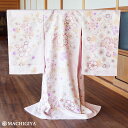 \2点で3%OFFクーポン/【レンタル】4泊5日 お宮参り 女の子 初着レンタル 花紋づくし ピンク 桜 梅 菊 竹 紅葉 雪輪 大柄 シンプル 上品 花 産着...