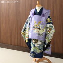 【レンタル】七五三 3歳 男の子 被布 着物 セット 絵羽 兜 紺 被布 紫 着物 金 刺繍 祝着 レンタル きもの フルセット 753 男児 子供用 キッズ ...