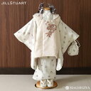 【レンタル】七五三 3歳 女の子 JILLSTUART 被布 きもの 小花 花刺繍 白 クリーム 着物 レンタル ジル スチュアート JILL フルセット 75...