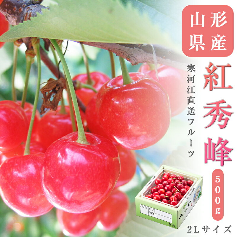 送料無料 寒河江より直送 山形県産 さくらんぼ 紅秀峰 2L