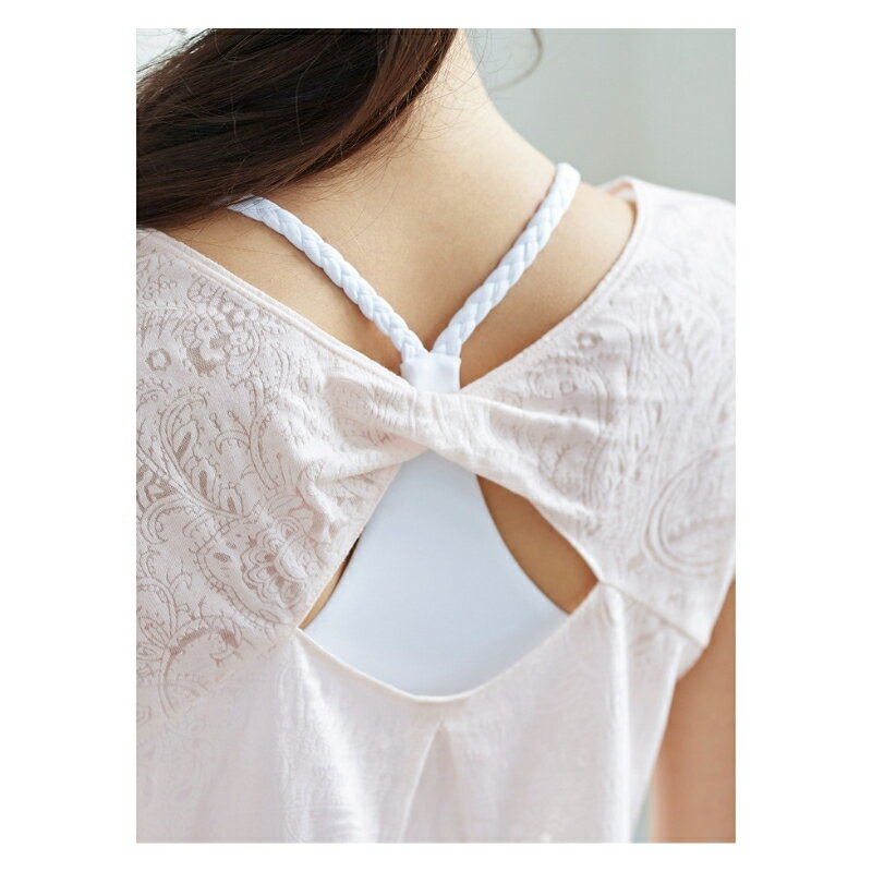 【新ブランドMACACA】ヨガウェア トップス タンクトップ レース バックデザイン 着丈長め 丈長 ロング丈 ピンクベージュ 白 S M L 3サイズ 軽量 ピラティス ホットヨガ おしゃれ かわいい 送料無料 マカカ 2392/2393格安セール情報　楽天　通販