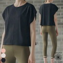 【週末祭!10%OFFクーポン配布中!】 MACACA(マカカ) ヨガウェア ヨガ トップス 半袖 5部丈 Tシャツ ホットヨガ 吸収速乾 ストレッチ 通気性 ...