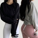 【GW祭!2点で全品10%OFFクーポン】 ヨガウェア レディース ヨガ トップス 長袖 スウェット ショート丈 丈短め ホットヨガ 快適 レディース おしゃれ...