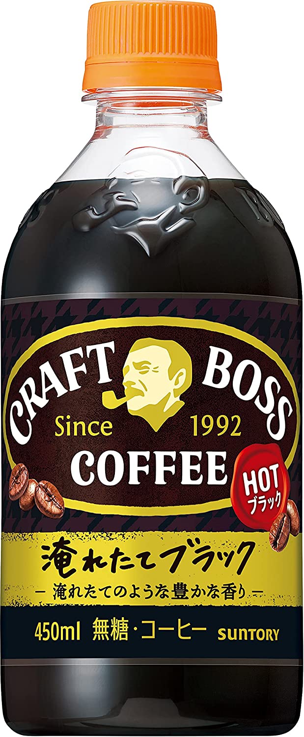 【楽天マラソン限定クーポン付！】 サントリー クラフトボス ブラック ホット コーヒー ブラックコーヒー 珈琲 450ml×24本のサムネイル