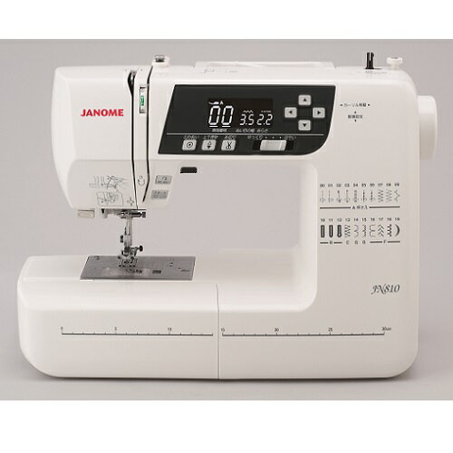  ワイドテーブルプレゼント中！ ジャノメ コンピューターミシン JN810 (JN-810) ※JN810（黒系）とJN800はパネル色違いの同等機種になります。一部画像をJN800の物を使用しておりますので予めご了承ください。