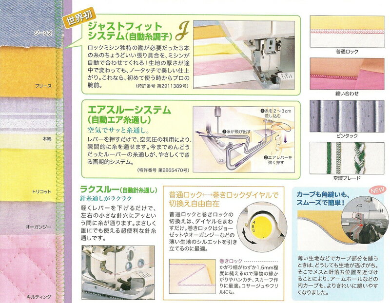 【ミシン】【送料無料】【5年保証】 ジューキ　ベビーロック　糸取物語　BL-24EXS (BL24EXS) 1本針3本糸 ロックミシン・・・※只今、大幅値引き中♪ 【ミシン本体】【みしん】【最安値挑戦】