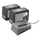 ケルヒャー バッテリー 36/75 x 2個, 充電器1個 3.137-353.0 適合機種 HD4/11C Bp,HD4/11CBp ブースターセット,KIR...