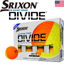 冬のタイムセール 送料無料 ダンロップ スリクソン SRIXON Q-STAR TOUR DIVIDE ゴルフボール イエロー/オレンジ US仕様 その1