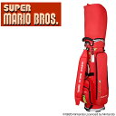 スーパーマリオブラザーズ マリオ キャディバッグ レッド 軽量タイプ 9型 2.9kg マインド ゴルフ バッグ 任天堂 キャラクター MIND Super m...