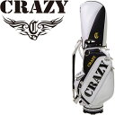 NCW[ TPL LfB obO WH zCg 2023Nf 9^ 5.9kg {Ki Vi F eB[s[G StobO CRAZY GOLF Caddy Bag White 23wn