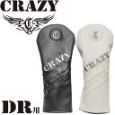 クレイジー ゴルフ クラシック ヘッドカバー ドライバー用 2023年モデル クラブ保護カバー 黒 白 DR カバー CRAZY GOLF Classic Head Cover for Driver 23wn