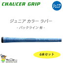 チャウサー ジュニア カラー ラバー ライトブルー グリップ 6本セット バックライン有 42g 径50 子供用 新品 CHAUCER GRIP Junior ...