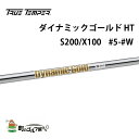 トゥルーテンパー ダイナミックゴールド HT S200 X100 アイアン 5 6 7 8 9 W セット スチールシャフト TRUE TEMPER shaft Dynamic gold Iron steel 3612R0