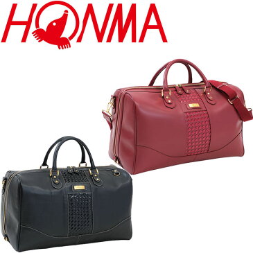 本間ゴルフ プレミアム ボストンバッグ BB12102 ブラック レッド 牛革 日本製 高級 ホンマ 2way HONMA GOLF PREMIUM Boston Bag Black Red 22sp