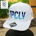 ラスベガスより入荷 TPCラスベガスゴルフ 公式ロゴ入り ゴルフ キャップ TPCLV フリーサイズ ホワイト 海外名門コース golf hat Las Vegas 当店在庫商品