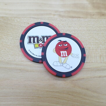 超レア、国内未発売! M&M'S エムアンドエムズ ゴルフ ボールマーカー カジノチップタイプ かわいい キャラクターボールマーカー 【入手困難】 レッド、ブルー、グリーン、オレンジ、イエロー