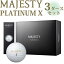 ޥƥ  ץʥ å ܡ 3å BL3324 2023ǯǥ MJ ޥޥ 3Ȣ 36 ۥ磻 Maruman MAJESTY PLATINUM X BALL 23sp