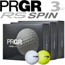 プロギア The BALLs PRGR RS SPIN 3ダースセット 36球 アールエス スピン ゴルフ ボール ホワイト イエロー GB1051 白 黄 男女兼用 3ピース GOLF BALL 24wn