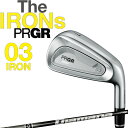 プロギア IRONs 新 03 ゼロサン アイアン 単品 Diamana M FOR PRGRカーボンシャフト 2025 メンズ 男性用 ウェッジ #6 Gw PRGR IRON GSQ-CB 25sm
