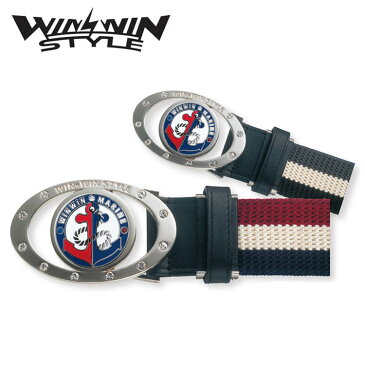 ウィンウィンスタイル 選べるマーカー付き！ BELT クリスタルストーン リバーシブルタイプ トリコロール/GR×WH×BK 2019 WINWIN STYLE acrylic belt 19wn