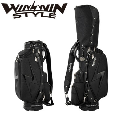ウィンウィンスタイル アスリート カートバッグ ガンメタル&シルバー CB-358 Black セール品 WINWIN ATHLETE CART BAG GUNMETAL&SILVER Version LEM 20at