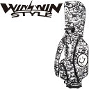 ウィンウィンスタイル ゲットバーディー カモ カートバッグ CB-168 WH ホワイト 2025年 キャディバッグ 白 WINWIN STYLE GET BIRDIE CAMO CART Caddy Golf Bag