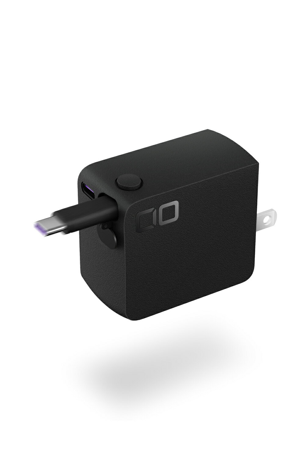 CIO NovaPort DUO 2 45W Built in CORD REEL 65cm USB-C ケーブル内蔵 巻取り式 PD 急速充電器 2台同時充電 [NovaIntelligence NovaEngine搭載] ACアダプター Type-C iPhone 17 / Air / 16 / 15 Android Galaxy Macbook iPad向け ノートPC