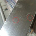 【訳ありアウトレット商品】【表面キズありA】ステンレスパイプ ツヤあり縦60mm×横60mm 厚さ2mm 長さ100mm 角パイプ 角管 SUS304 #400...