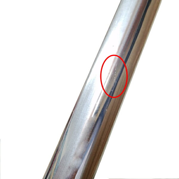 【訳ありアウトレット商品】【表面キズありA】ステンレスパイプ ツヤあり外径27.2mm 長さ100mm 肉厚2mm SUS304 #400 ステンレス 丸管 艶 磨き 切断無料 切り売り 手すり ハンガーパイプ DIY 工作 加工