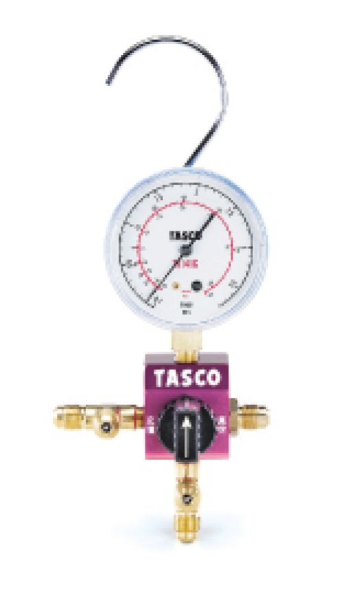 乐天商城 - イチネンタスコ TASCO TA123C-1 ボールバルブ式シングルゲージマニホールドキット