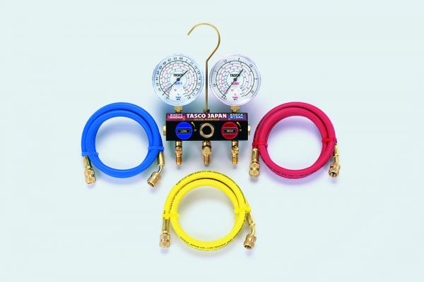 イチネンタスコ TASCO TA124WH ボールバルブ式マニホールドキット