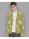 【SALE/46%OFF】モヘヤアーガイルカーディガン MACKINTOSH LONDON マッキントッシュ ロンドン トップス ニット オレンジ グリーン【R...