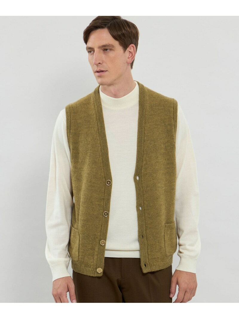 ウールアルパカニットベストMACK...