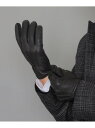【LEON掲載】ディアスキングローブ MACKINTOSH LONDON マッキントッシュ ロンドン ファッション雑貨 手袋 ブラック ネイビー イエロー【送料無料】 Rakuten Fashion