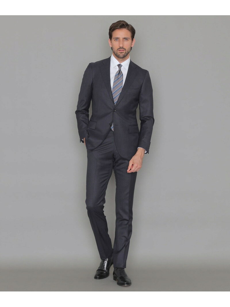 【SALE／25%OFF】【NEW BRIDGE】Super110's マイクロチェックスーツ MACKINTOSH LONDON マッキントッシュ ロンドン スーツ・フォーマル スーツジャケット ネイビー【RBA_E】【送料無料】[Rakuten Fashion]