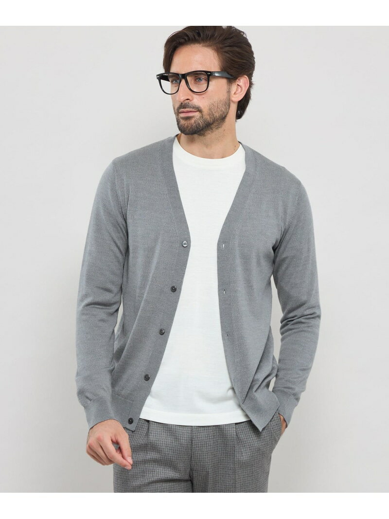 14ゲージウォッシャブルウールカーディガン MACKINTOSH LONDON マッキントッシュ ロンドン トップス ニ..