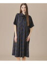 【婦人画報掲載】【BIBURY FLOWER】トーナルバイブリーフラワージャージーワンピース MACKINTOSH LONDON マッキントッシュ ロンドン ワ...