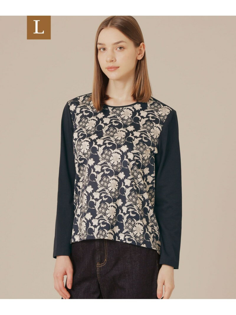 【L】【BIBURY FLOWER】オータムバイブリーコンビプルオーバー MACKINTOSH LONDON　(L Size) マッキン..