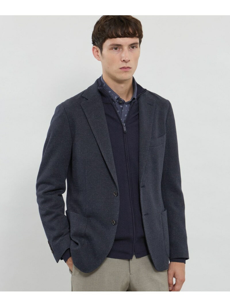 【SALE／25%OFF】【WEB・一部店舗限定】【FLEX JERSEY】コットンウールジャージージャケット MACKINTOSH LONDON マッキントッシュ ロンドン ジャケット・アウター その他のジャケット・アウター ネイビー ブラウン【RBA_E】【送料無料】[Rakuten Fashion]