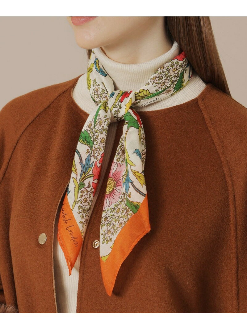 【婦人画報11月号掲載】colomboバイブリーフラワースカーフ MACKINTOSH LONDON マッキントッシュ ロン..