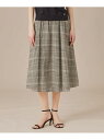 ウォッシャブルシアーウールスカート MACKINTOSH LONDON マッキントッシュ ロンドン スカート ロング・マキシスカート ホワイト ベージュ【送料無...