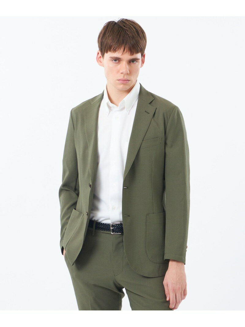 Tailored Jacket - 【WEB&一部店舗限定】トロッター ウルトラライトジャケット サッカーストライプ MACKINTOSH PHILOSOPHY マッキントッシュ フィロソフィー ジャケット・アウター テーラードジャケット・ブレザー グリーン ネイビー【送料無料】[Rakuten Fashion]