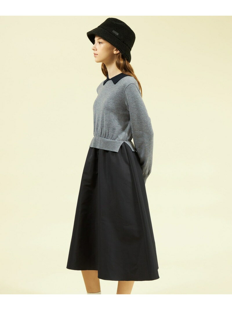 【SALE／27%OFF】ニットコンビワンピース MACKINTOSH PHILOSOPHY マッキントッシュ フィロソフィー ワンピース・ドレス ワンピース ブラック グレー【RBA_E】【送料無料】[Rakuten Fashion]のサムネイル