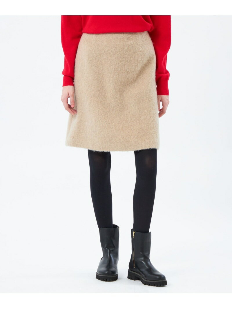 ウールシャギーショートスカート MACKINTOSH PHILOSOPHY マッキントッシュ フィロソフィー スカート ミニスカート ベージュ ブラック イエロー【送料無料】[Rakuten Fashion]