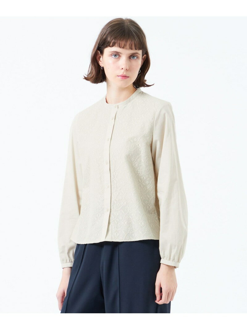 【SALE／42%OFF】レースコンビシャツブラウス MACKINTOSH PHILOSOPHY マッキントッシュ フィロソフィー トップス シャツ・ブラウス ベージュ ホワイト【RBA_E】【送料無料】[Rakuten Fashion]