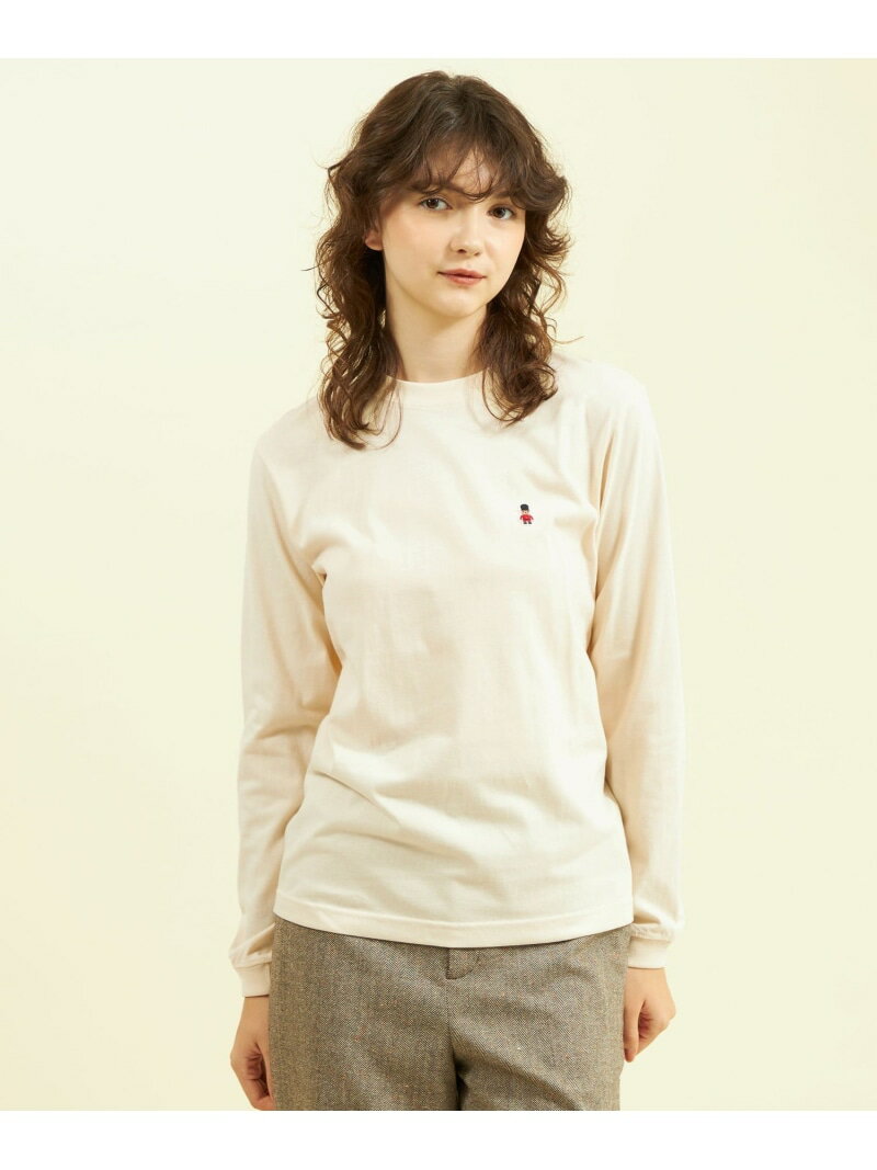 【WEB&一部店舗限定】バッキンガムベア クルーネックワンポイントロンT MACKINTOSH PHILOSOPHY マッキントッシュ フィロソフィー トップス カットソー・Tシャツ ホワイト ネイビー ベージュ【送料無料】[Rakuten Fashion]のサムネイル