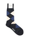 アーガイル ビジネスソックス MACKINTOSH PHILOSOPHY マッキントッシュ フィロソフィー 靴下・レッグウェア 靴下 ネイビー グレー[Raku...