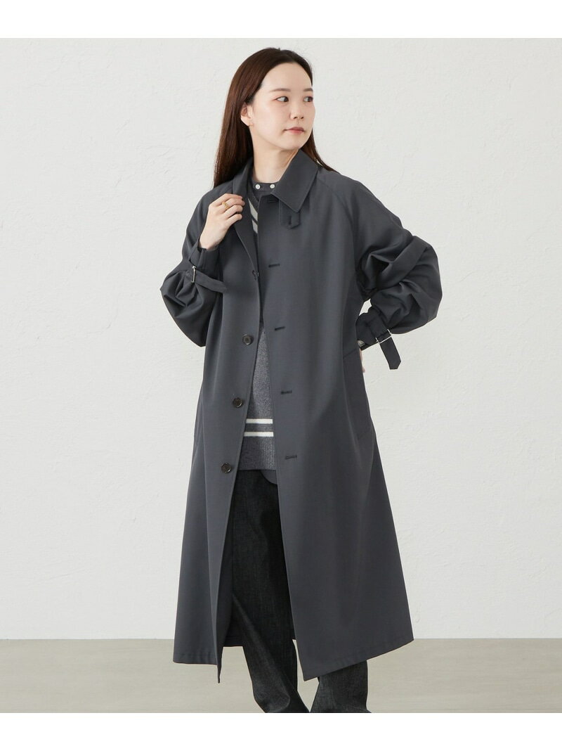 マッキントッシュ コート レディース GREY LABEL 【CRAWLEY(クローリー)】ウールギャバジン MACKINTOSH PHILOSOPHY マッキントッシュ フィロソフィー ジャケット・アウター ステンカラーコート グレー ベージュ【送料無料】[Rakuten Fashion]